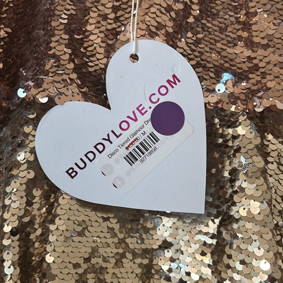 NWT Buddy Love tiered sequin dress - Picture 4 of 5